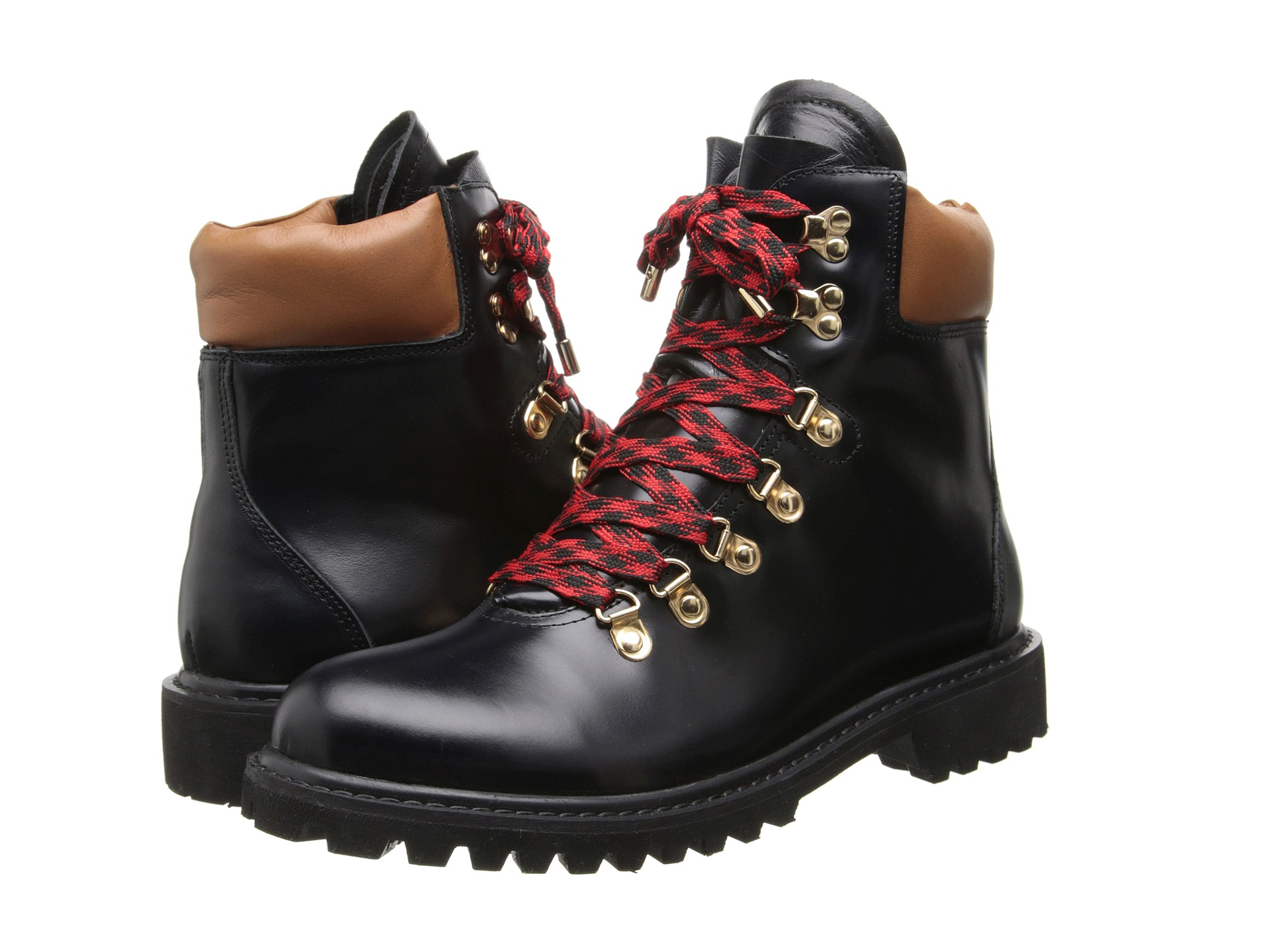 Joie Norfolk Leather Hiking Boots in Black | Lyst