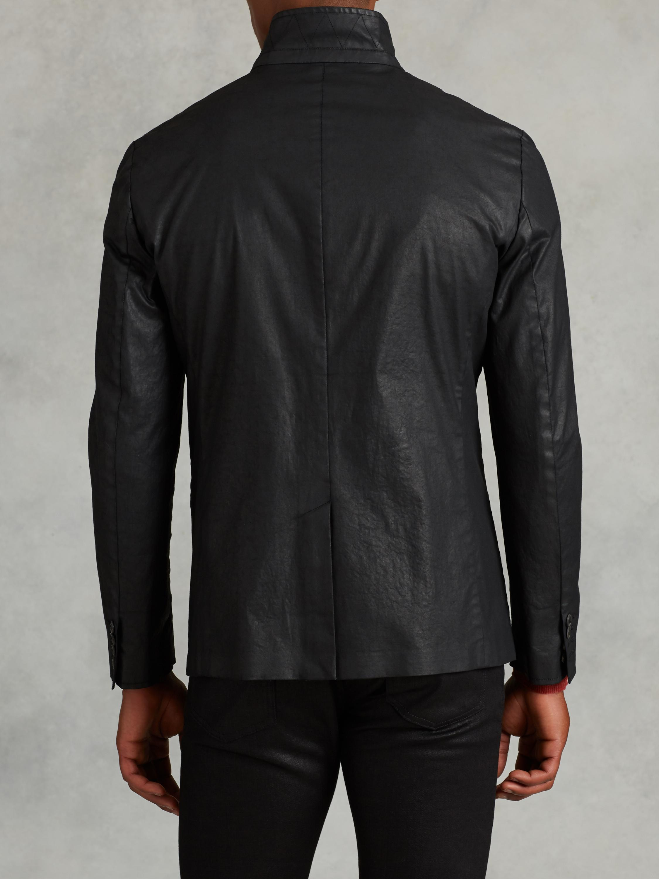 Lyst John Varvatos Resin Coated Cotton iJacketi in Black 