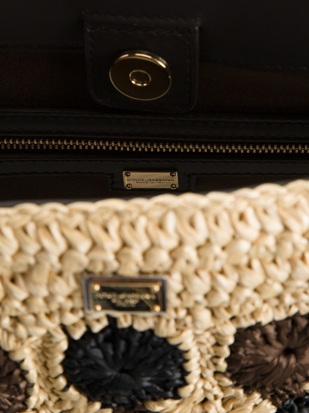 dolce and gabbana woven bag