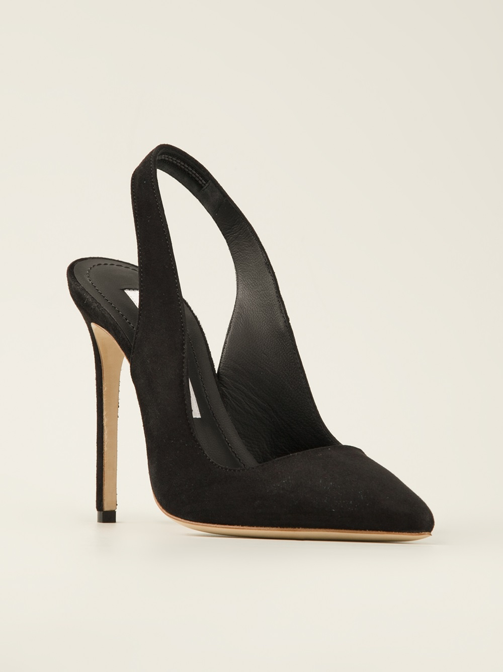 Lyst Gianmarco Lorenzi Classic Slingback Pumps in Black