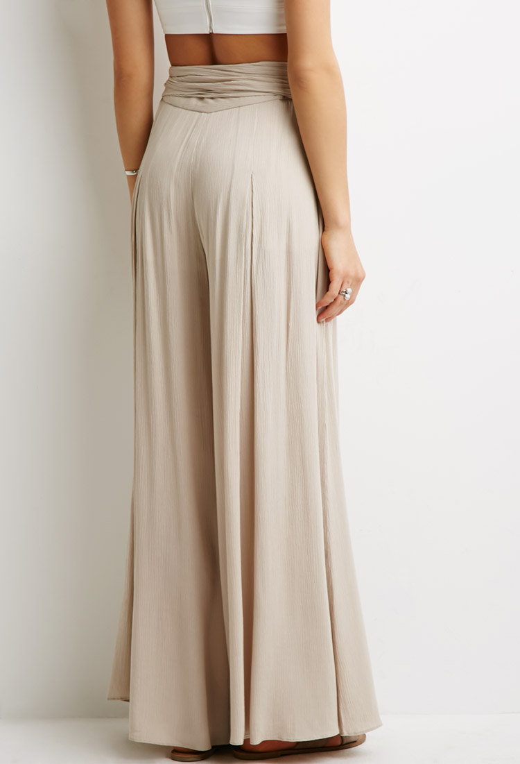 beige palazzo pants