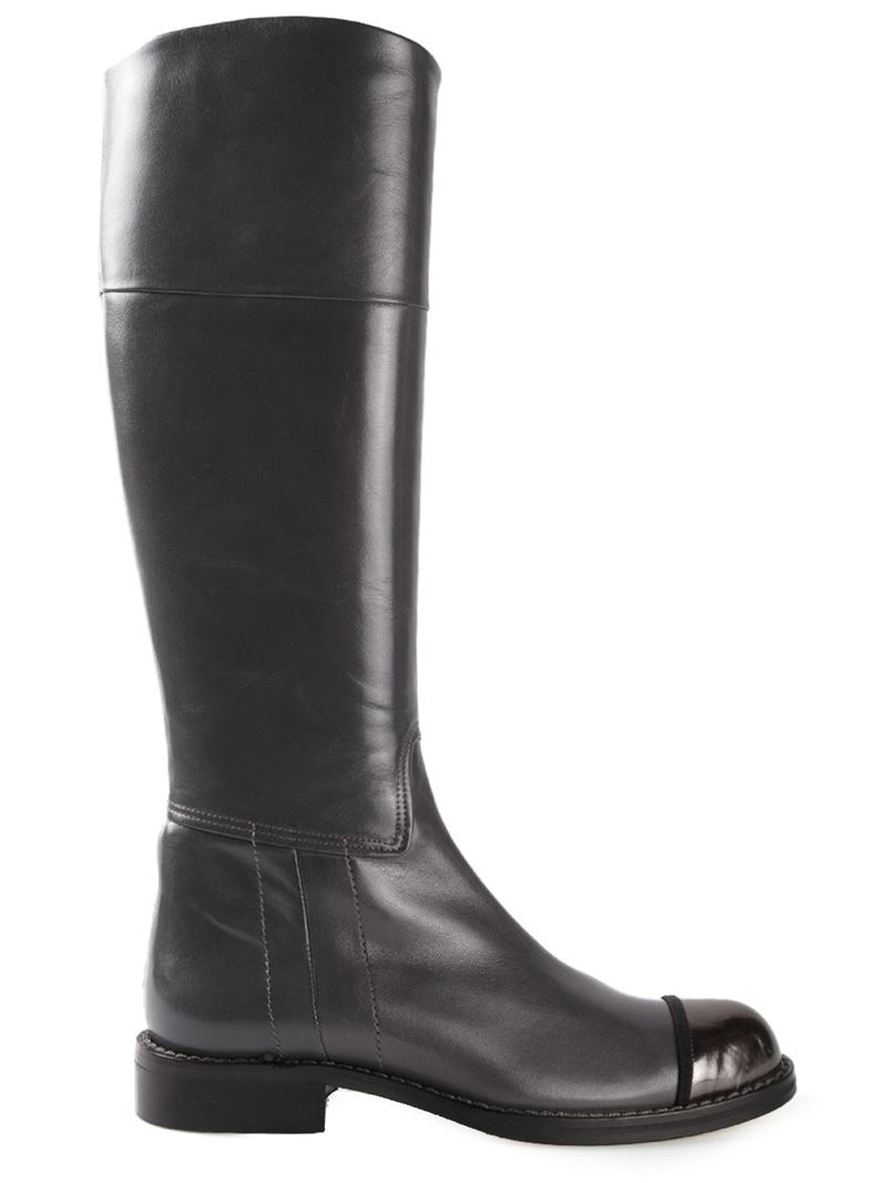 Lyst Chuckies New York Knee High Boots in Gray Lyst Chuckies New York Knee High Boots in Gray