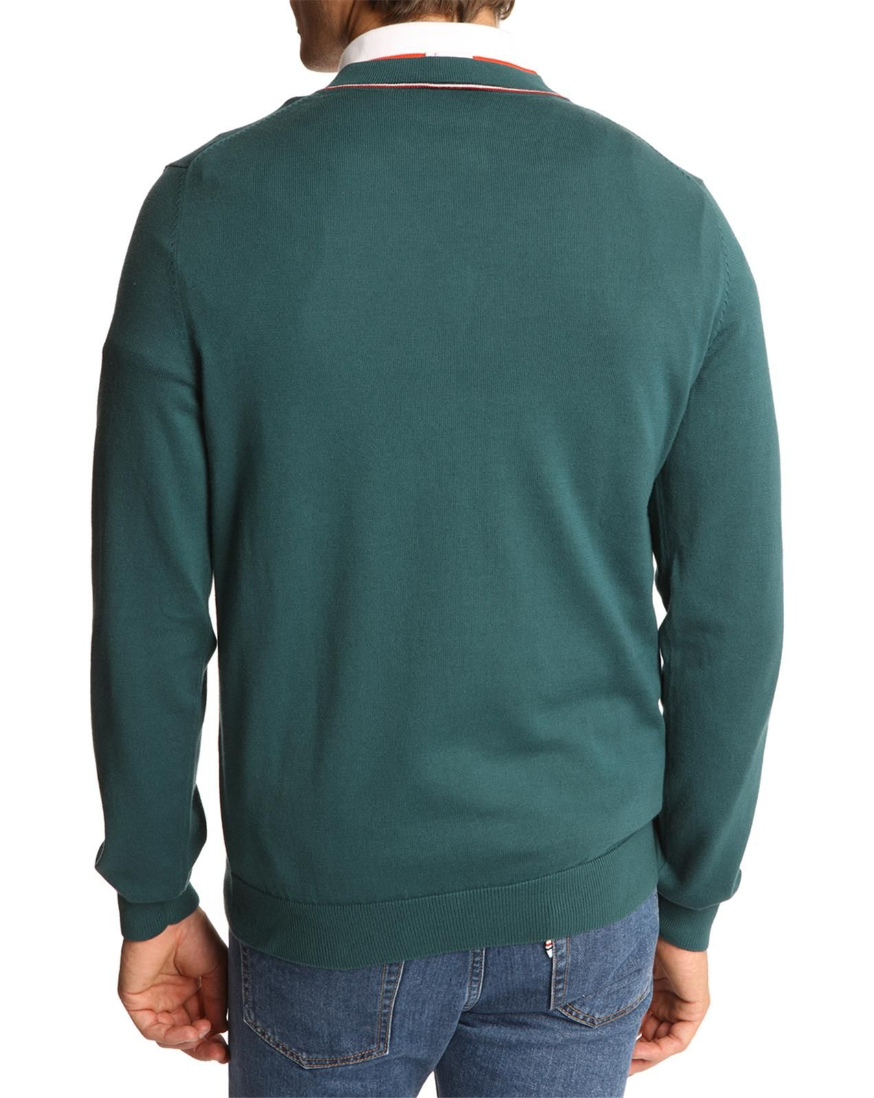 Lacoste l!ive Signature Green Sweater in Green for Men | Lyst