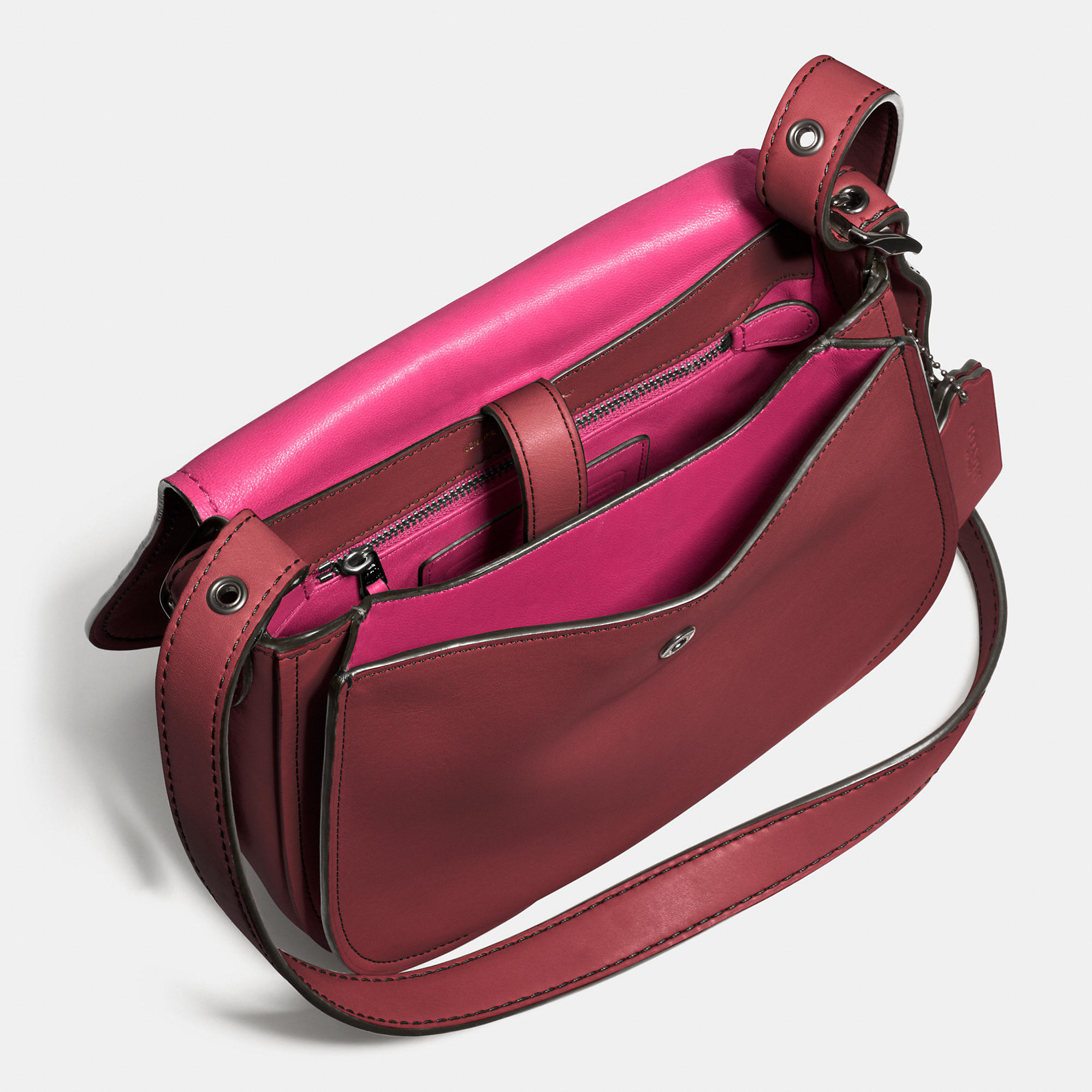 Lyst Coach Saddle Bag 23 In Glovetanned Leather Natural Gallery Women S Saddle Bags
