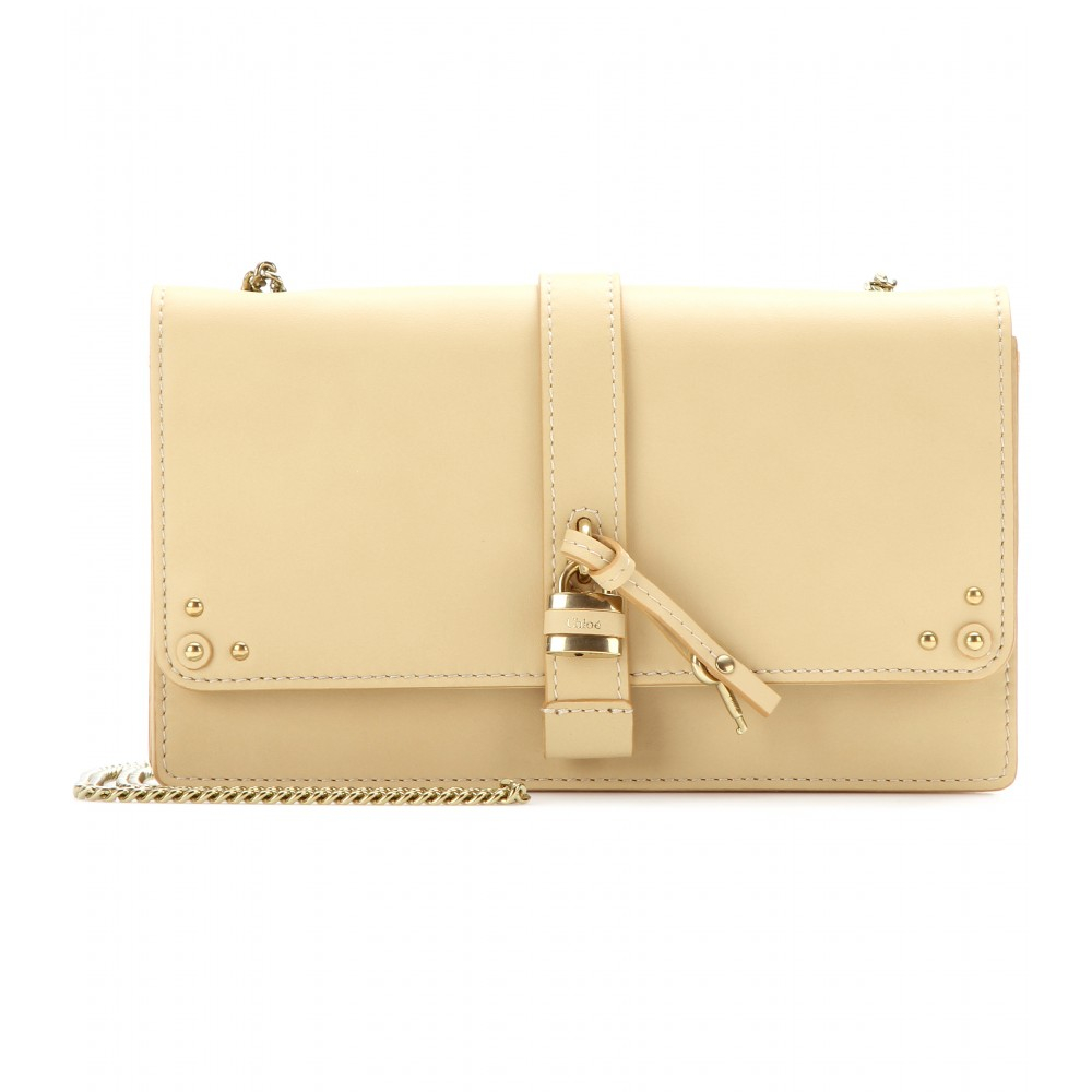 Chlo Aurore Leather Wallet in Beige (biscotti beige) | Lyst  