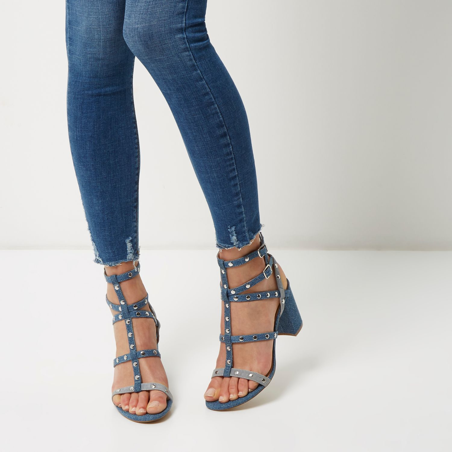 denim sandals for women