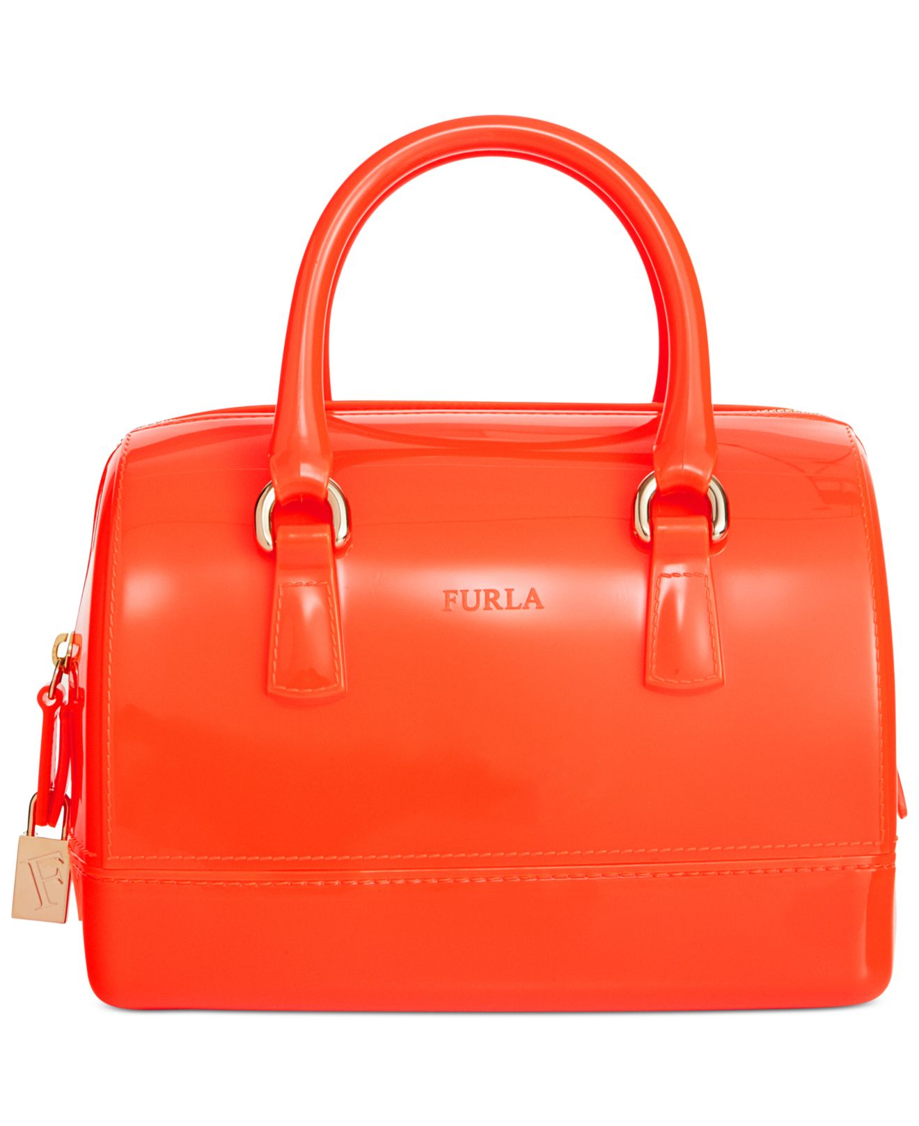 Lyst - Furla Candy Mini Bauletto Bag in Orange