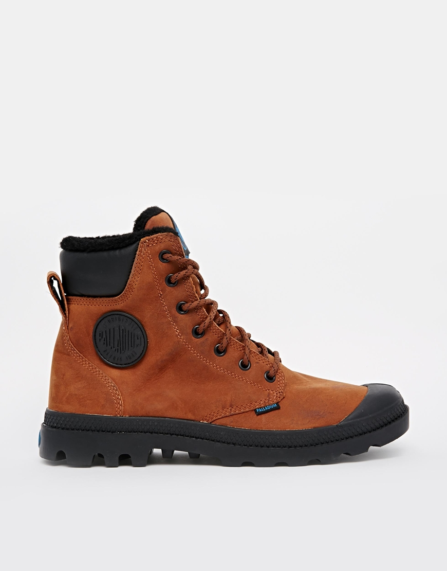 brown palladium boots