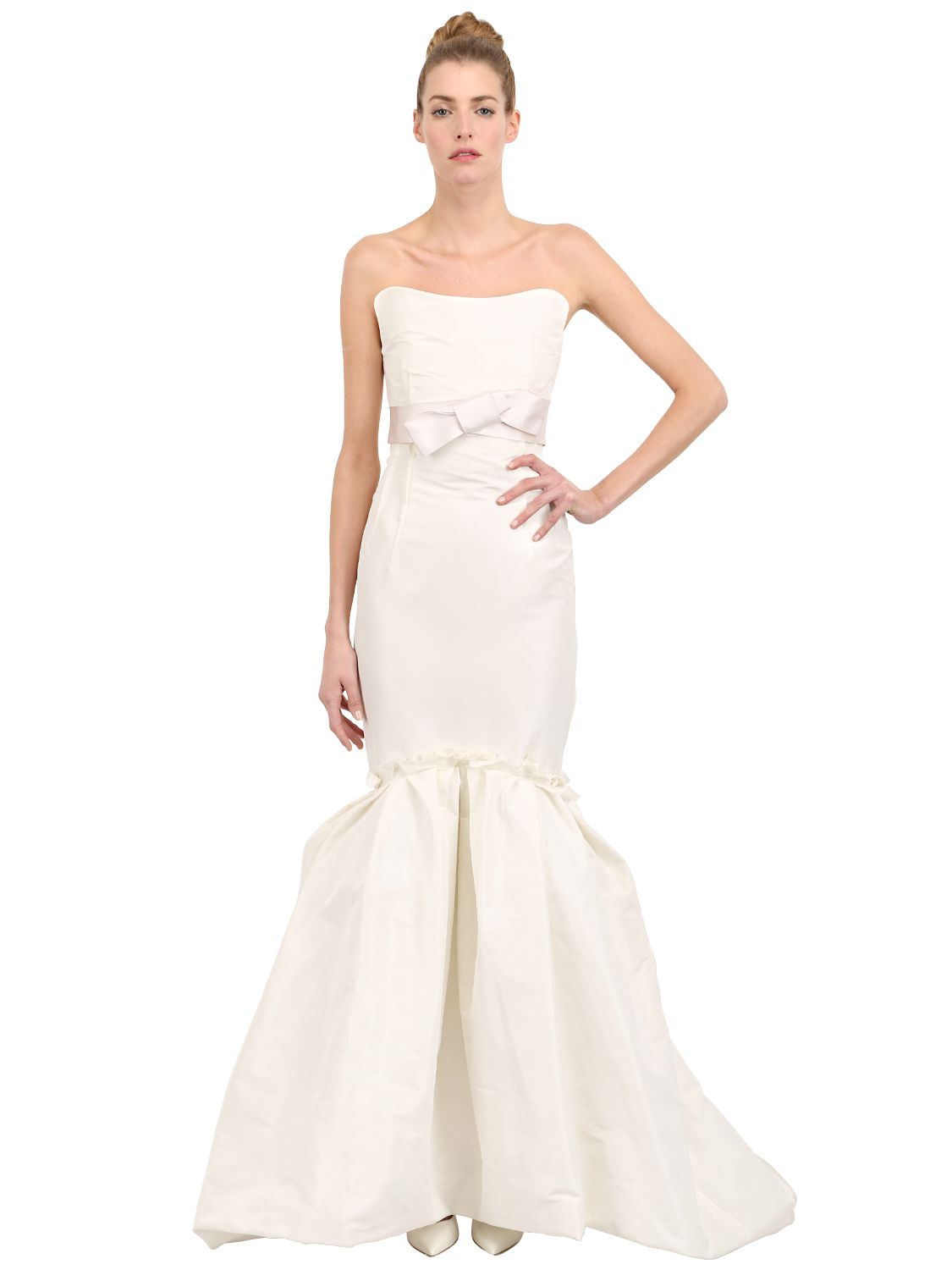 Lyst - Lanvin Washed Fine Techno Radzimir Long Dress in White