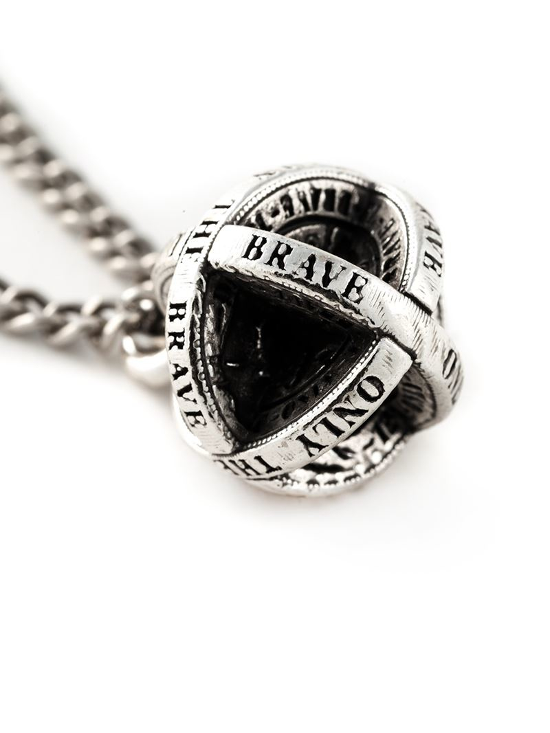 DIESEL 'Only The Brave' Pendant Necklace in Metallic for Men Lyst