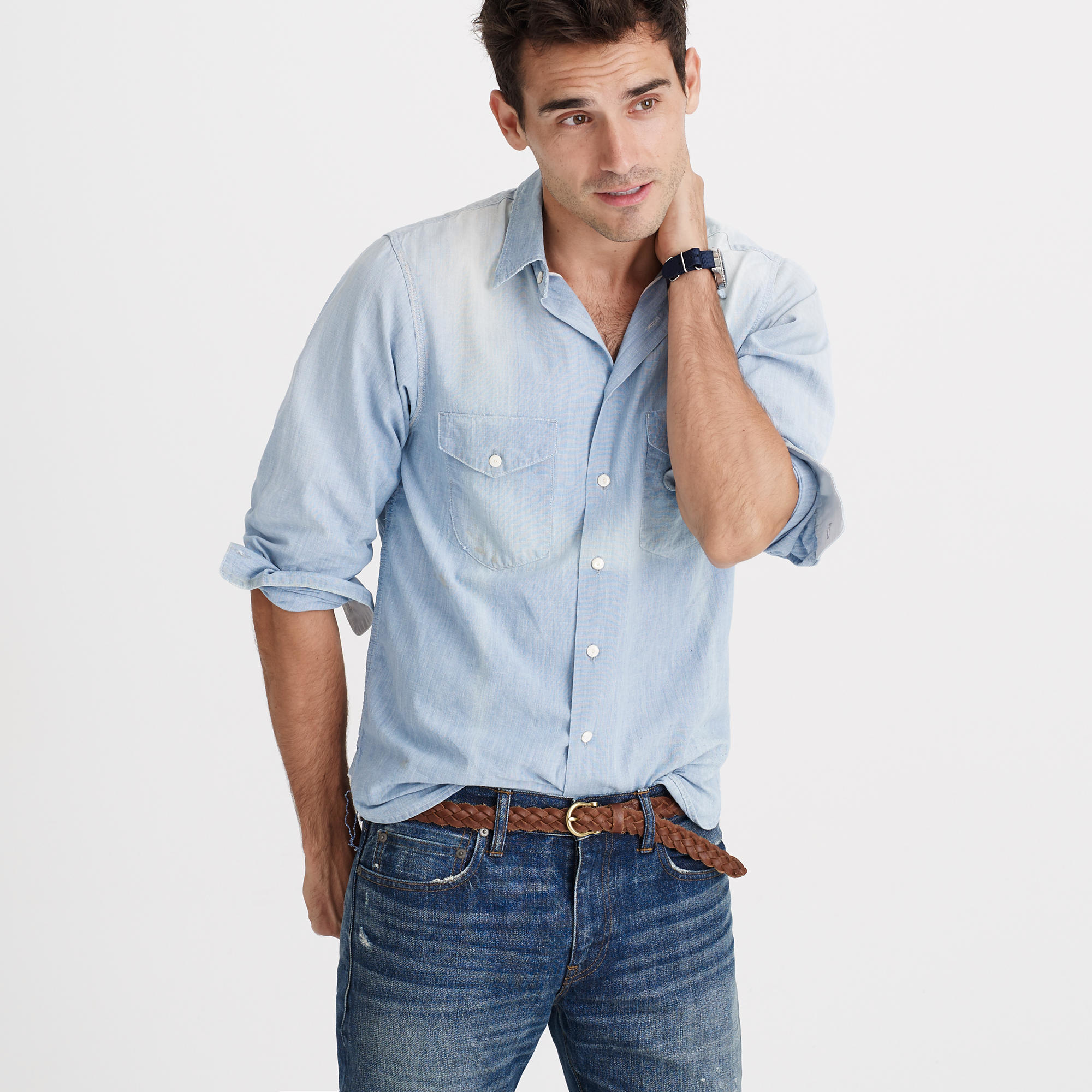 Chimala Chambray Workshirt in Blue for Men | Lyst