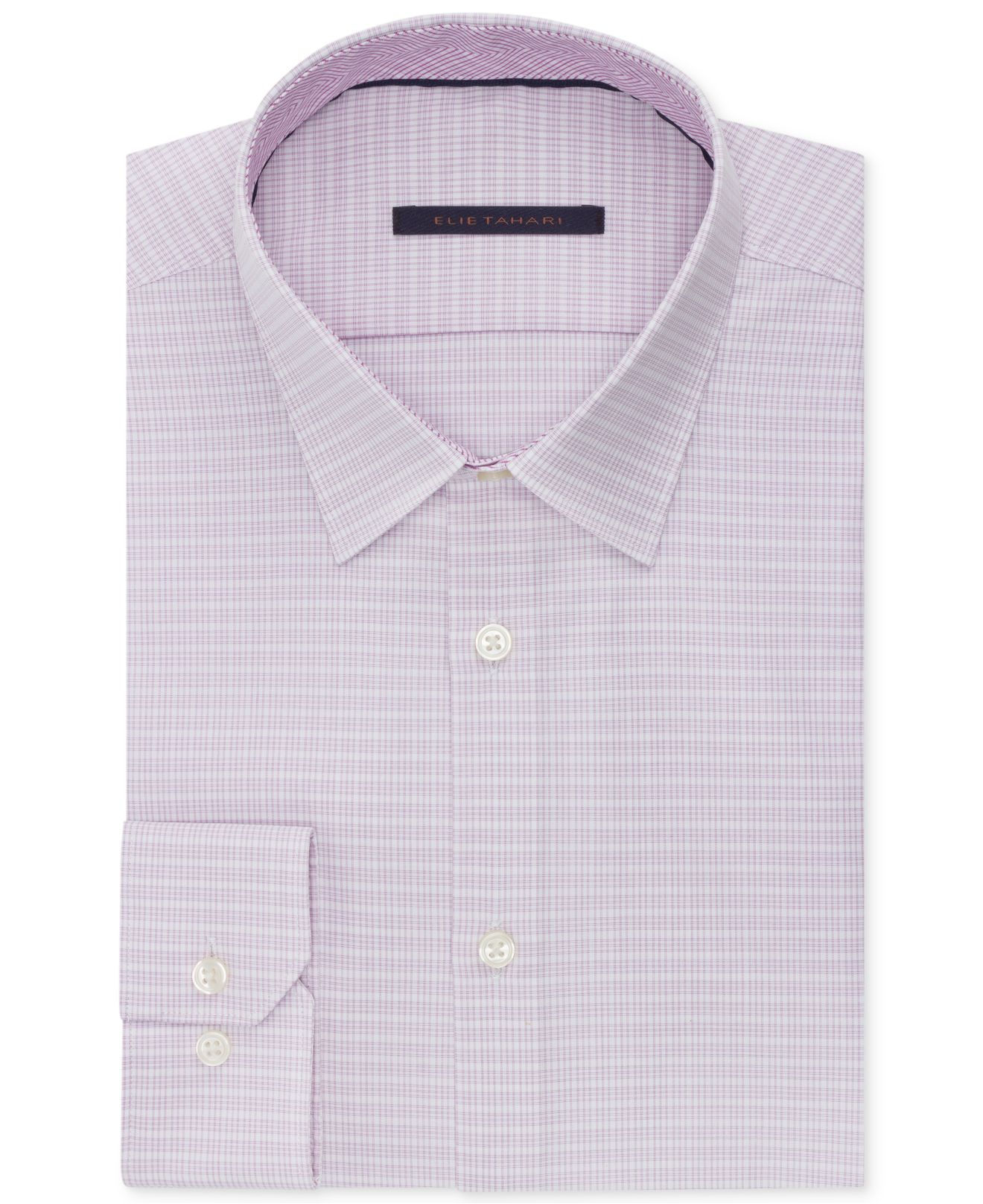 Elie Tahari Light Purple Check Dress Shirt in Purple for Men (Light ...