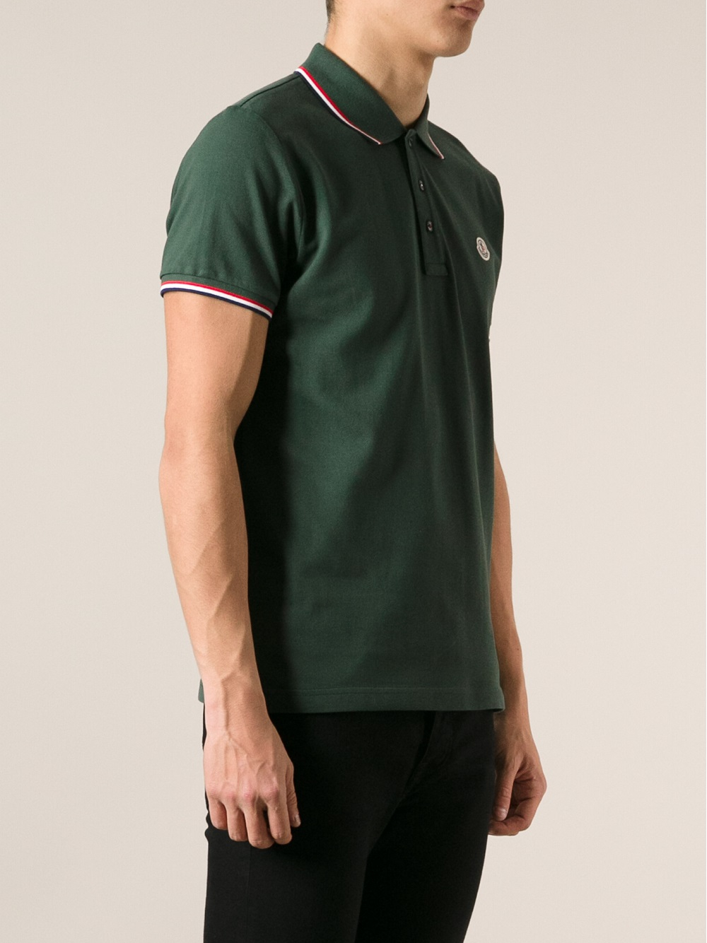 moncler dark green polo moncler dark green polo