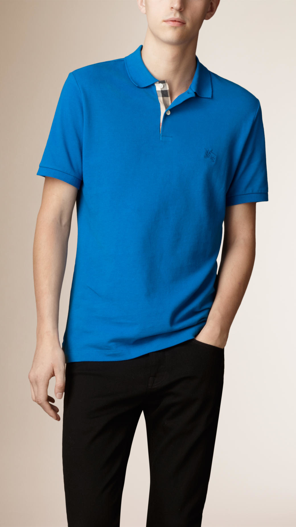 Burberry t shirt mens blue online