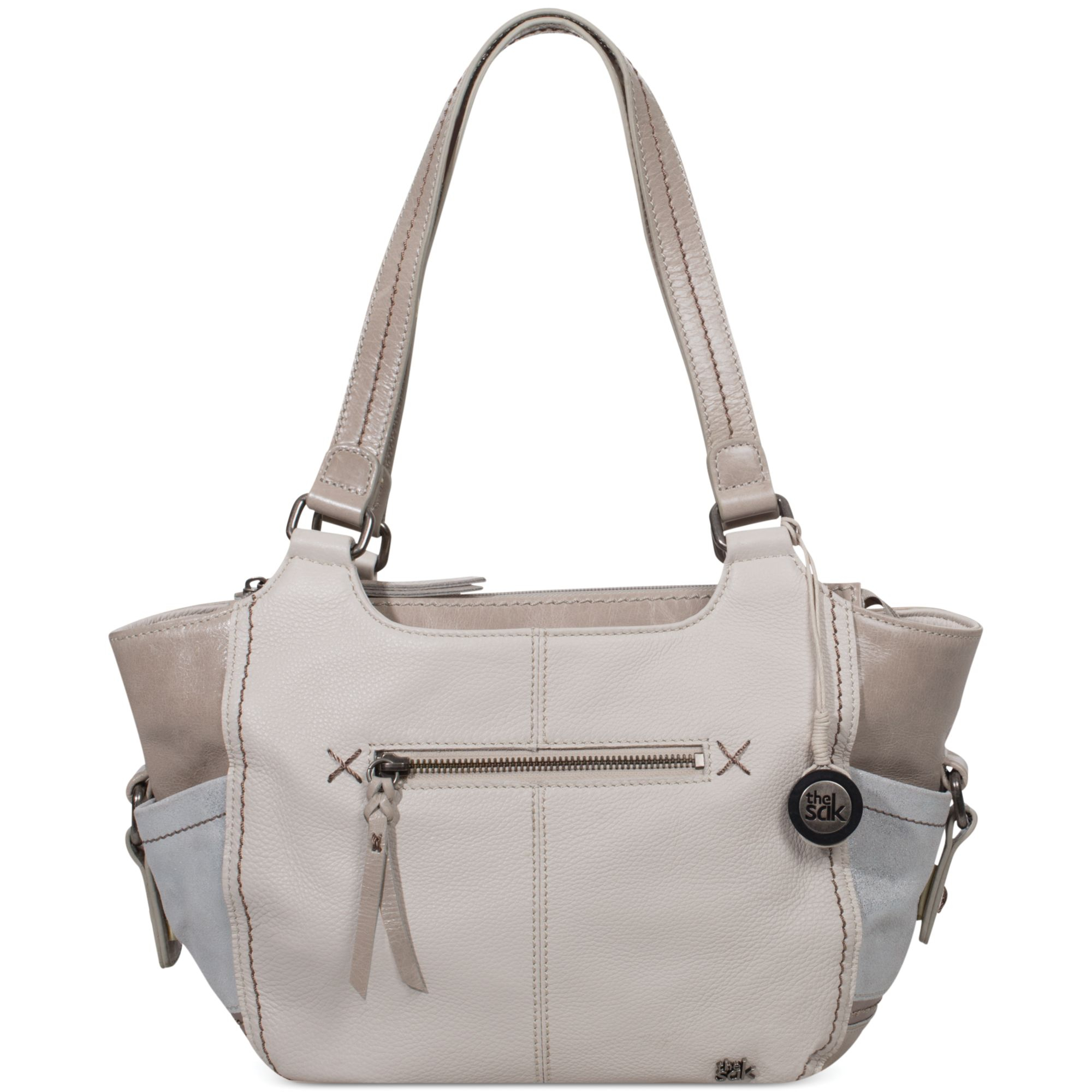 The sak Kendra Leather Satchel in Gray Lyst
