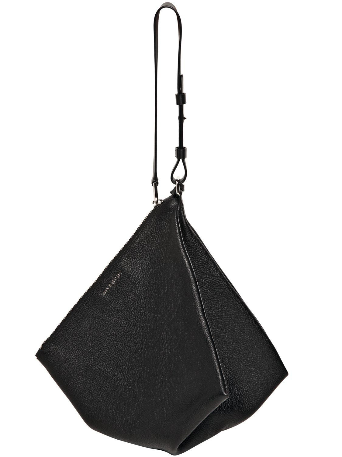 Givenchy Large Triangle Grained Leather Bag in Black | Lyst