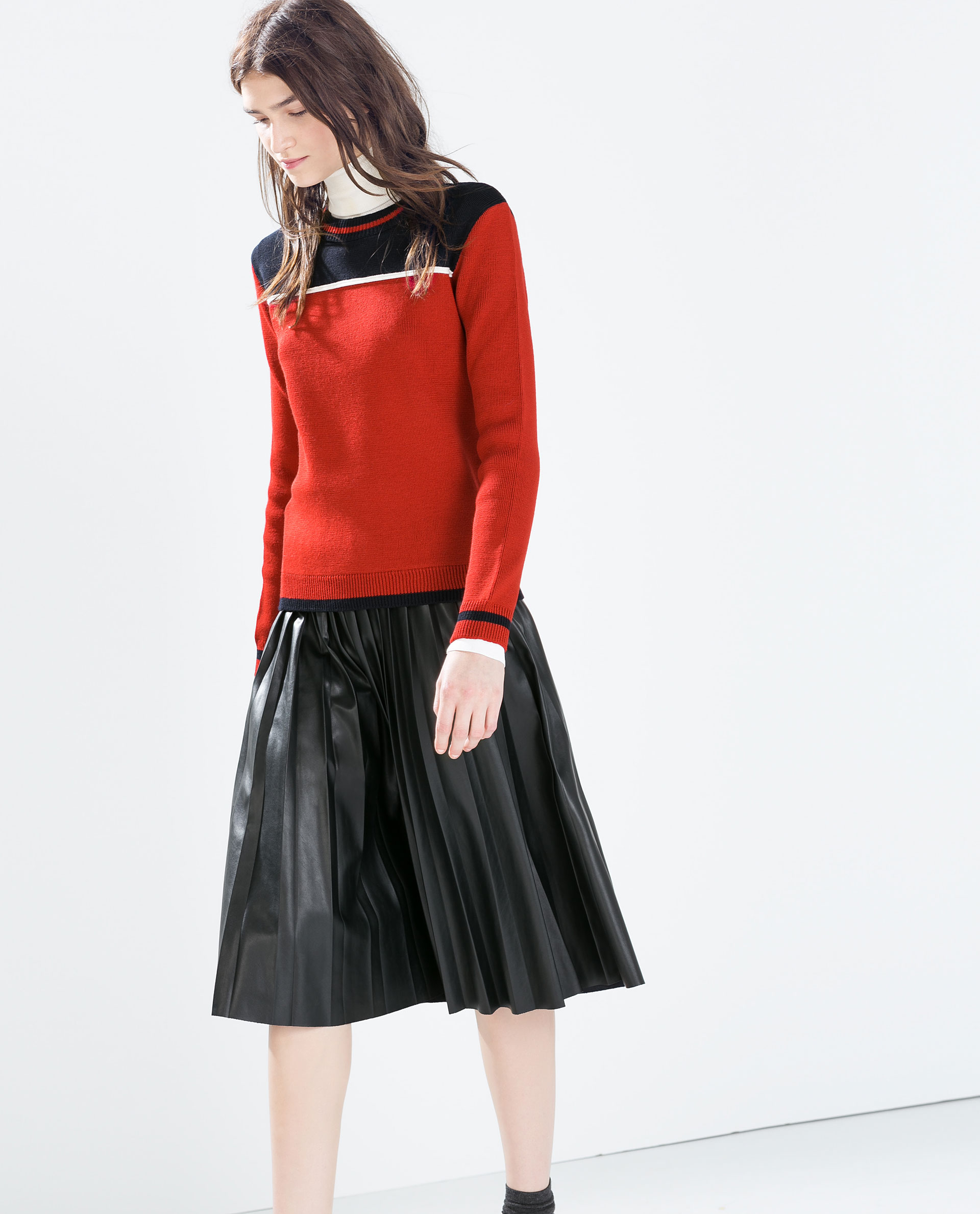 Zara Faux Leather Skirt - www.inf-inet.com