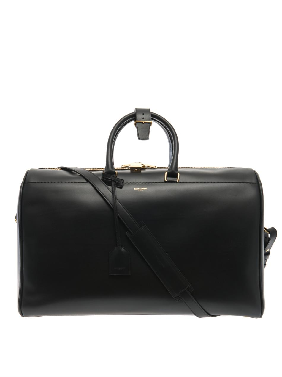 Saint laurent Classic Duffle 24 Leather Bag in Black for ...