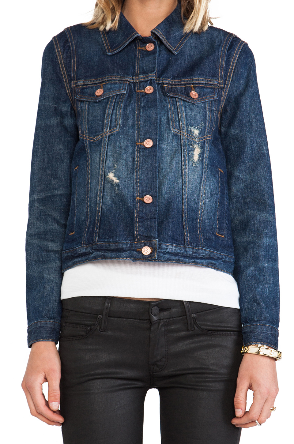 Lyst - Marc By Marc Jacobs Pieced Denim Jacket in Blue