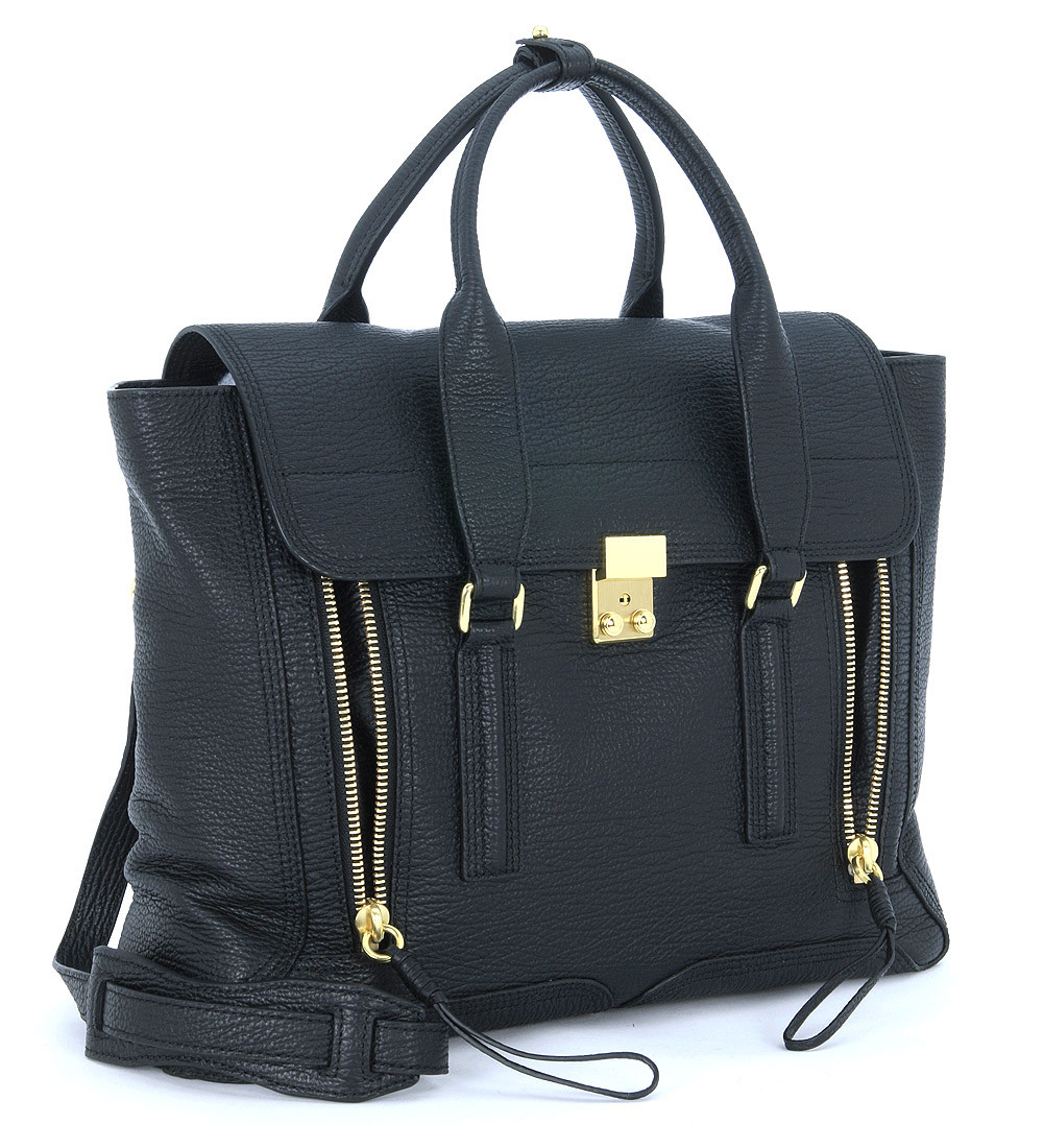 3.1 phillip lim Borsa A Mano Pashli Satchel In Pelle Nera in Black ...  