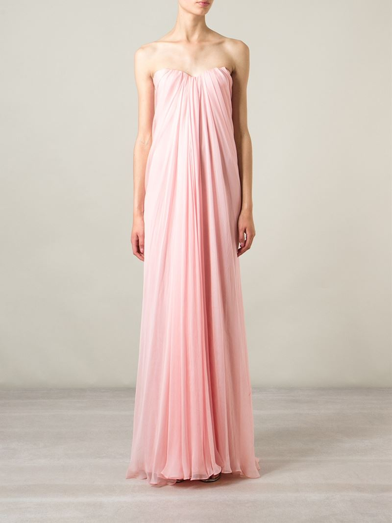alexander mcqueen pink gown
