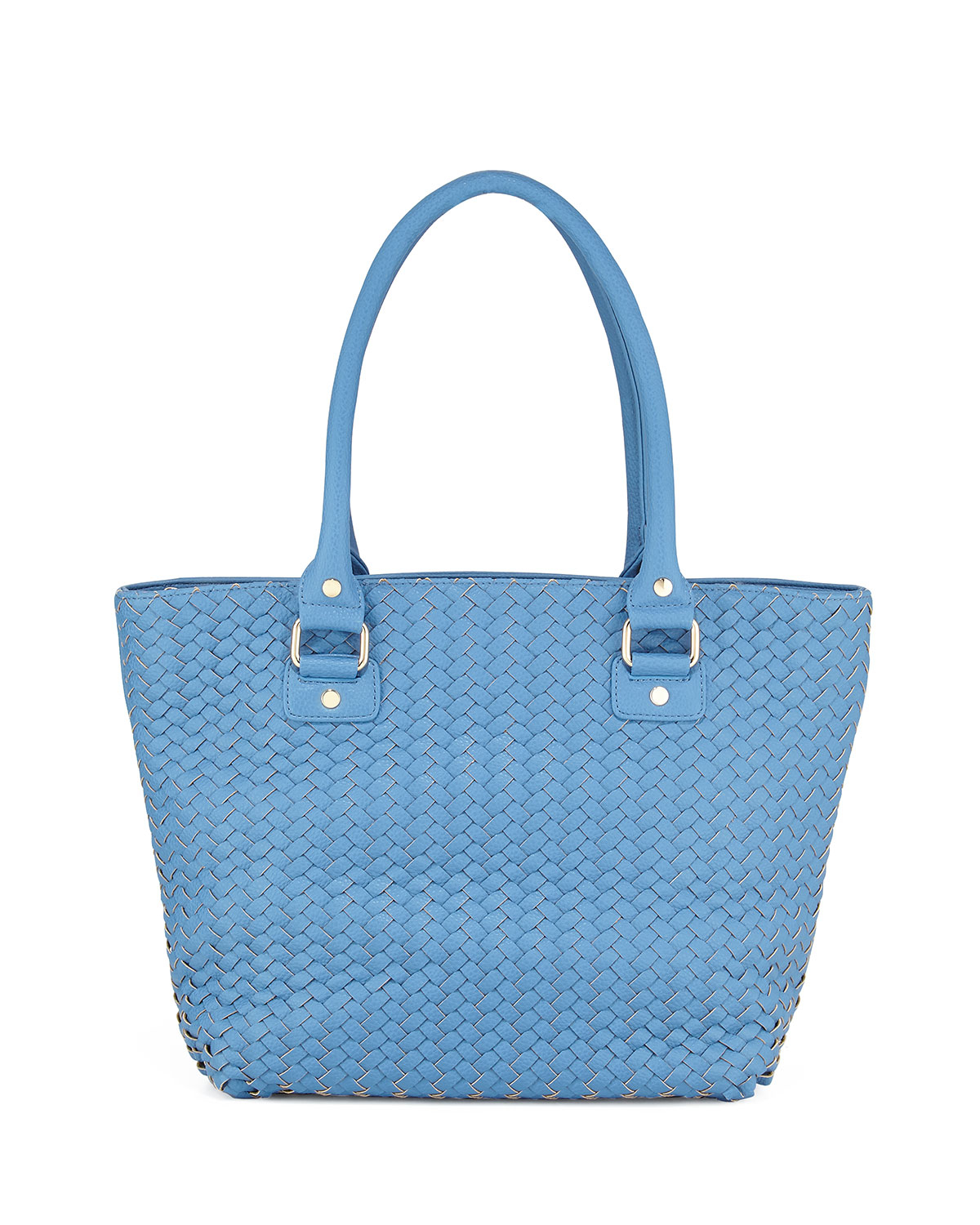 Lyst - Neiman Marcus Woven Shopper Tote Bag in Blue