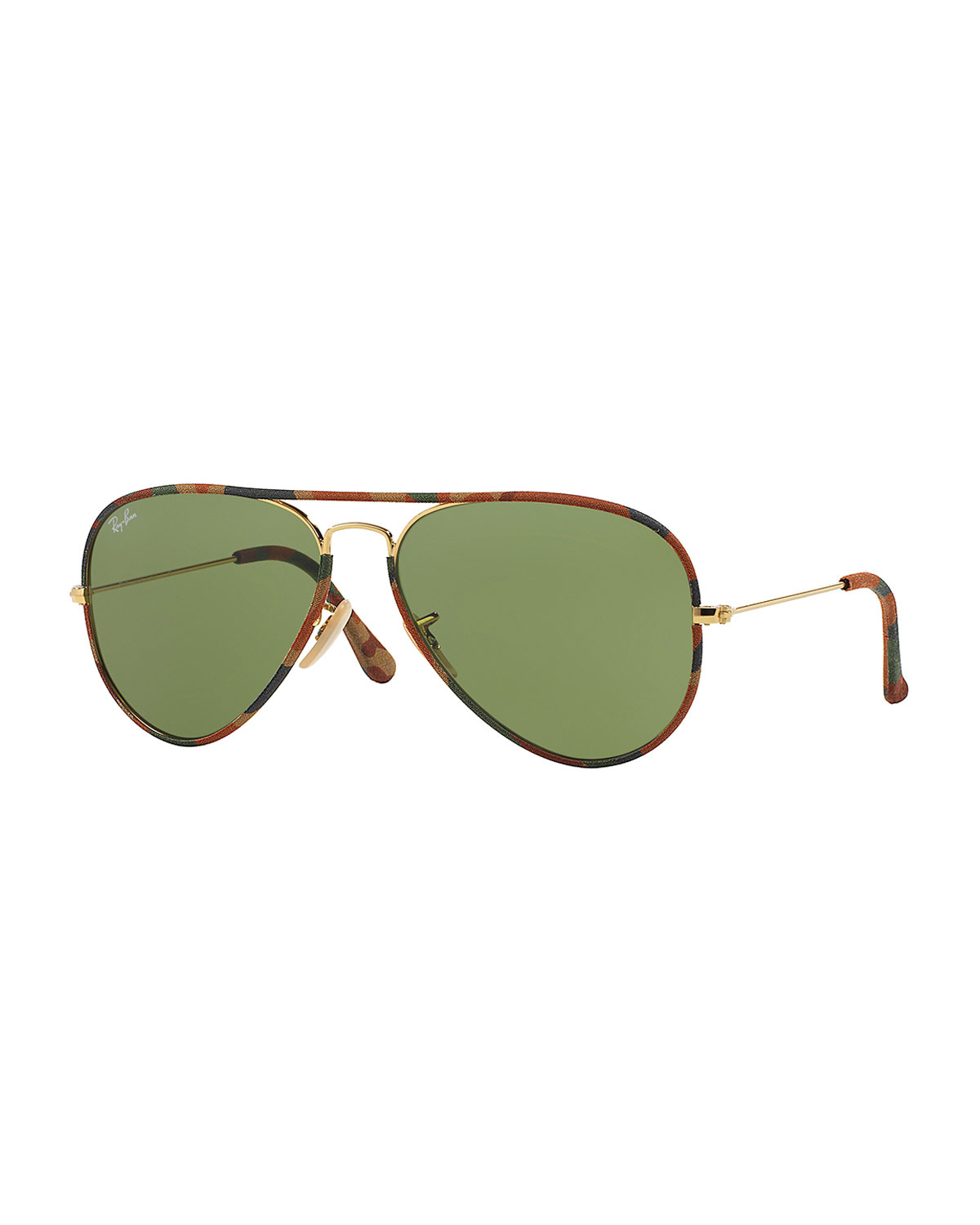 Ray Ban Original Aviator Sunglasses With Camouflage In Brown For Men Lyst 