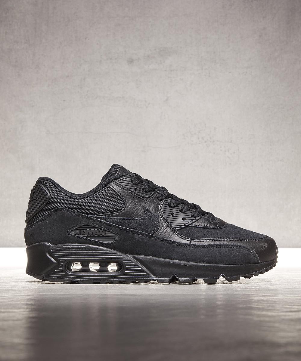 nike air max 90 premium trainer black nike air max 90 premium trainer black