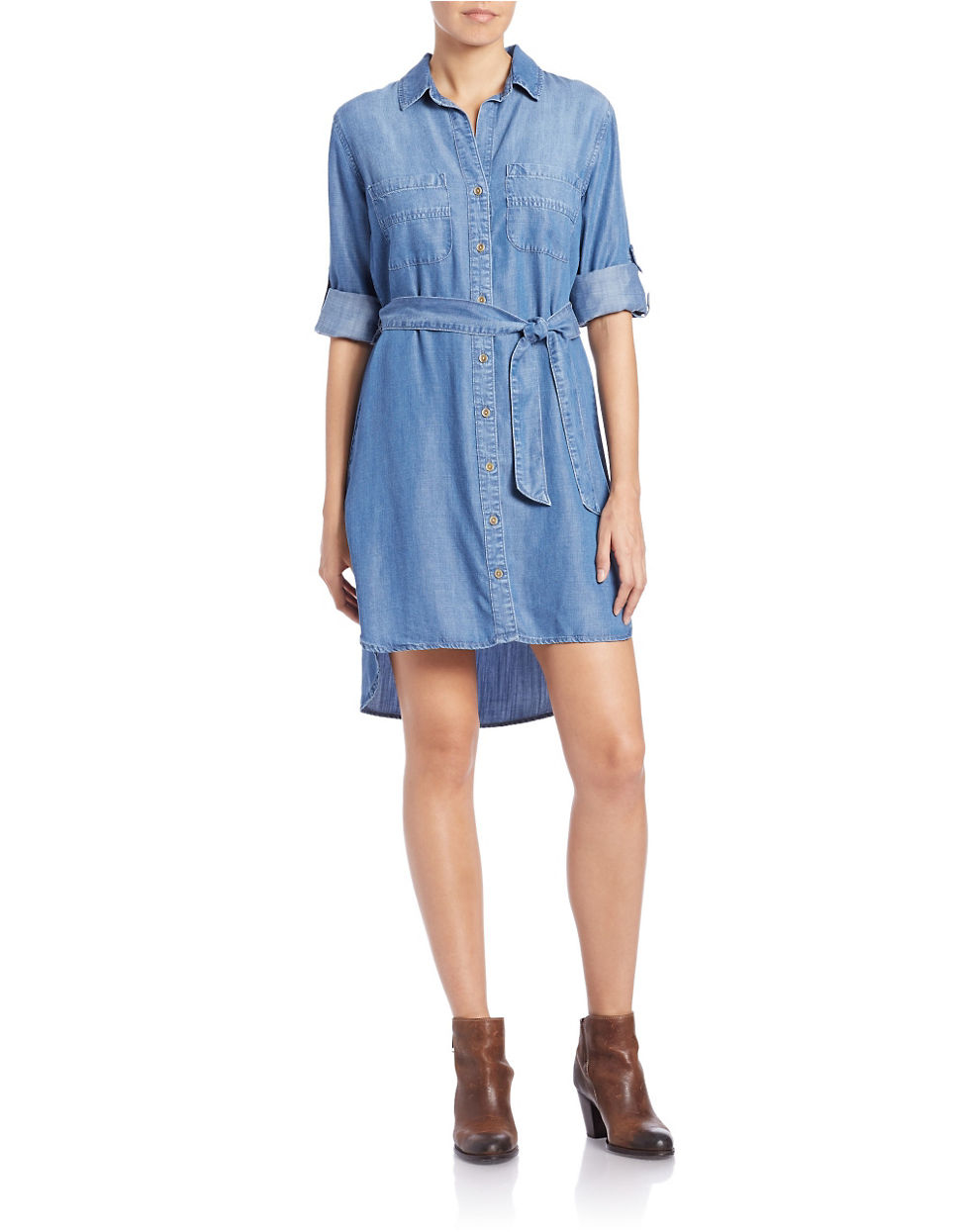 Cloth & Stone Denim Shirtdress in Blue - Lyst