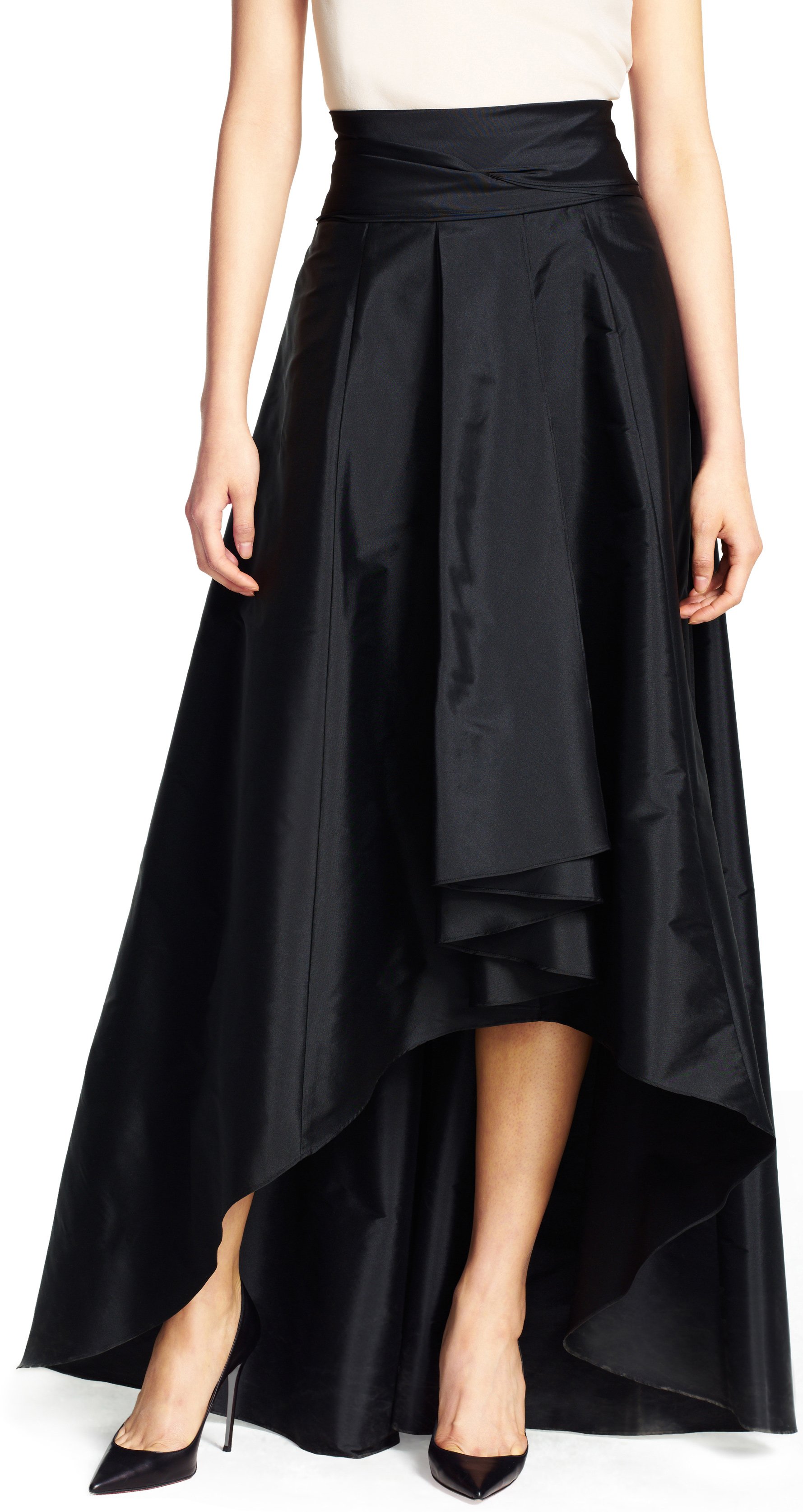 Adrianna papell High Low Ball Skirt in Black - Save 53% | Lyst