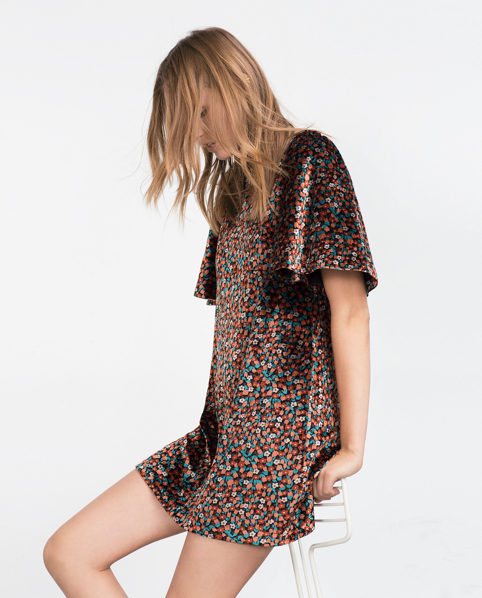 Zara Velvet Dress in Black Lyst