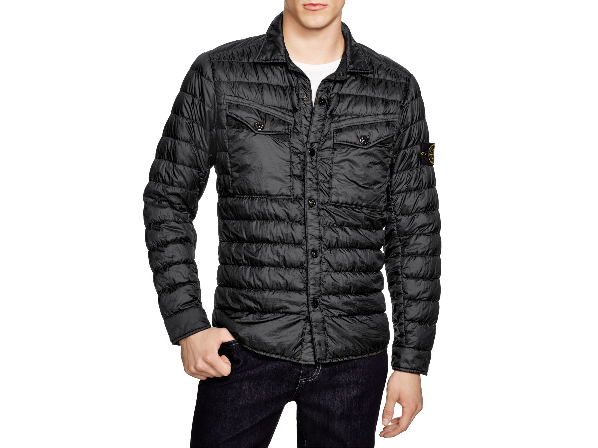 mens down shirt jacket