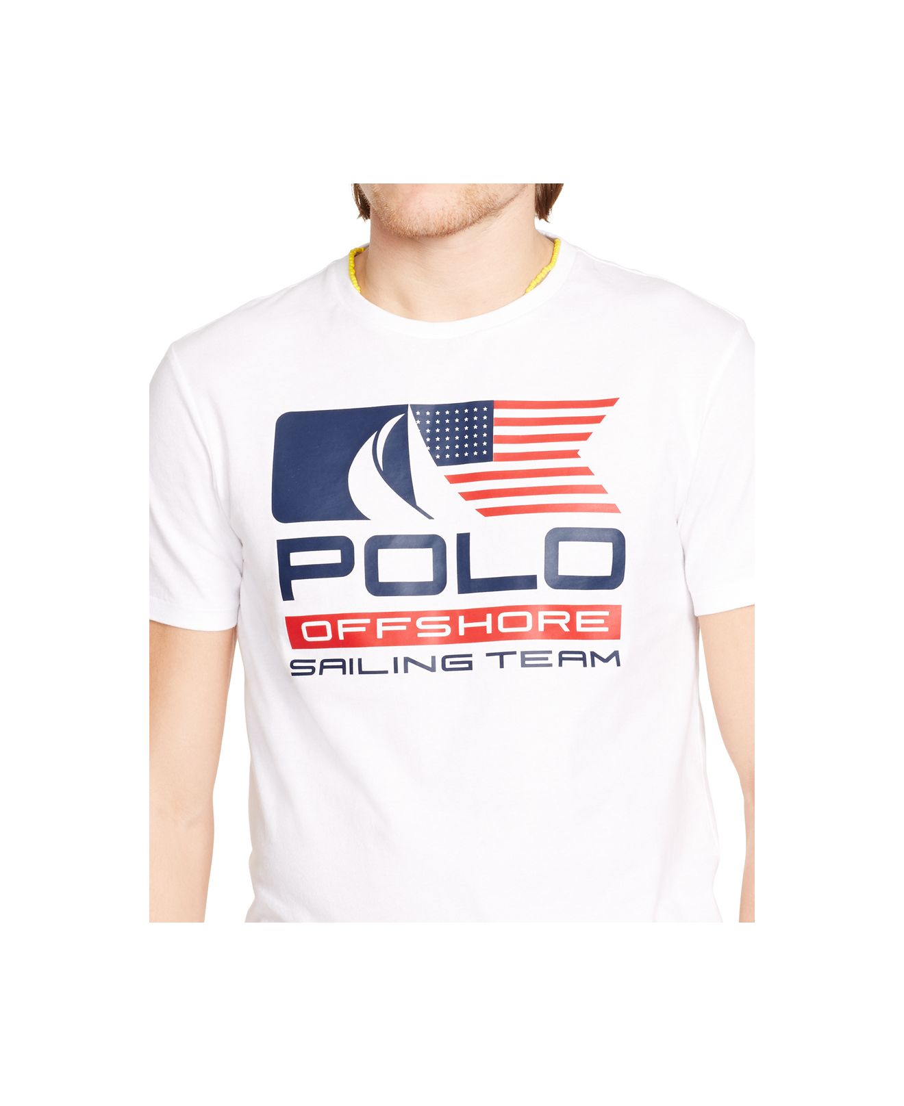 polo ralph lauren flag jersey graphic t shirt tiger
