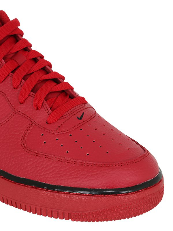Lyst - Nike Air Force 1 Faux Leather Sneakers in Red for Men