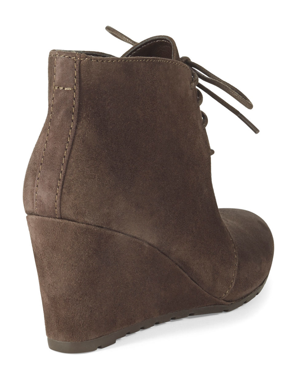 womens wedge boots suede