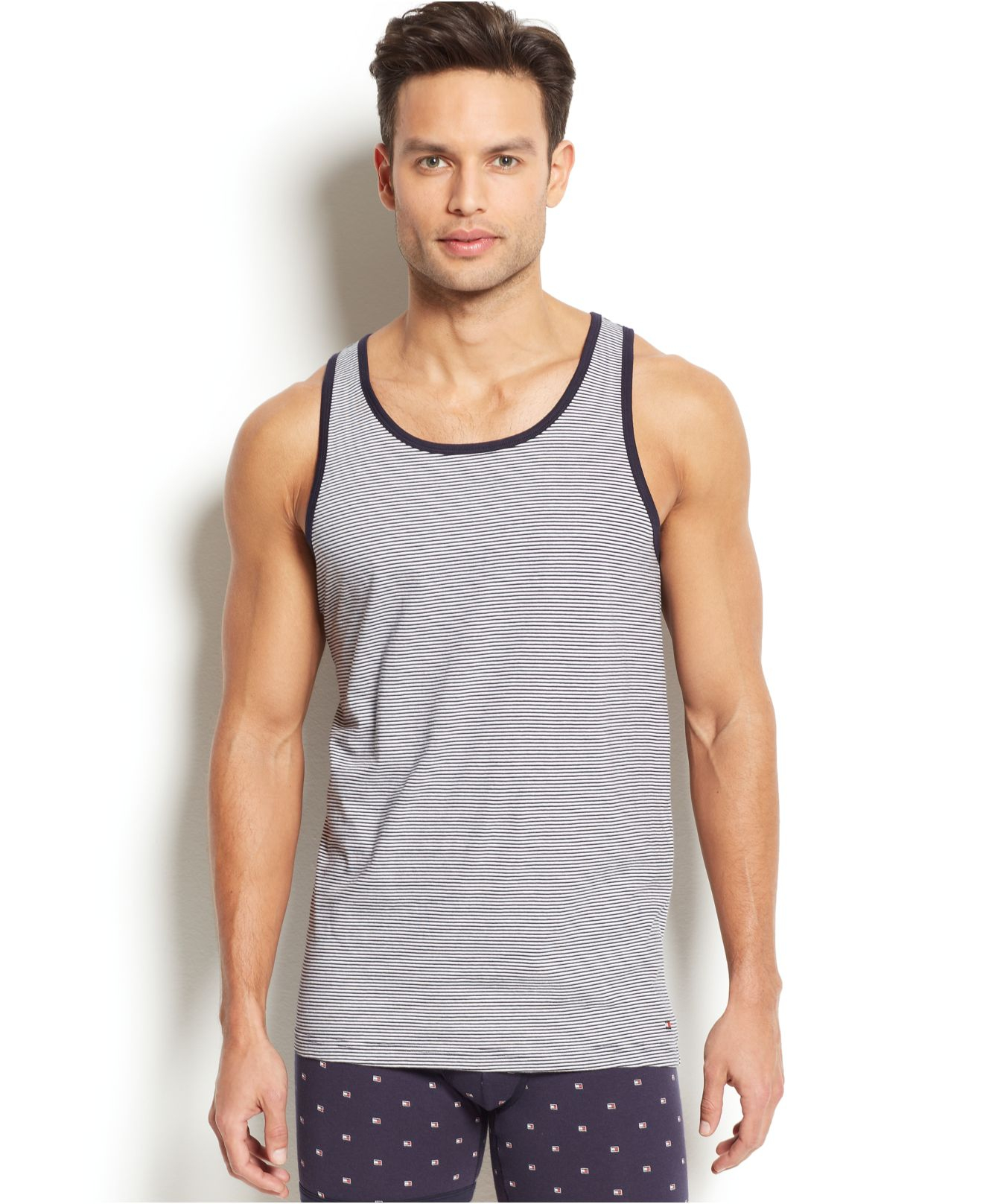 Lyst Tommy Hilfiger Mens Striped Tank 2 Pack in Red for Men