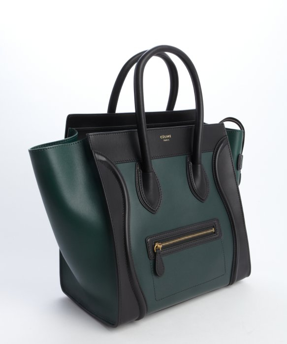 celine luggage green