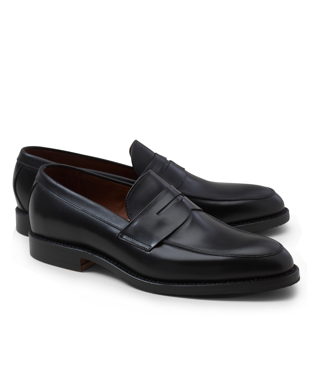 Brooks Brothers Penny Loafers in Black for Men | Lyst