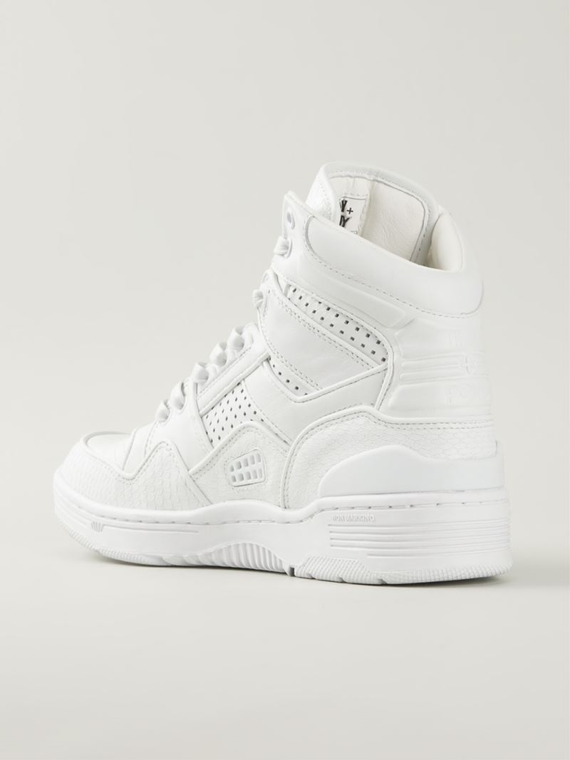 Lyst - DKNY For Pony Hi-Top Sneakers in White
