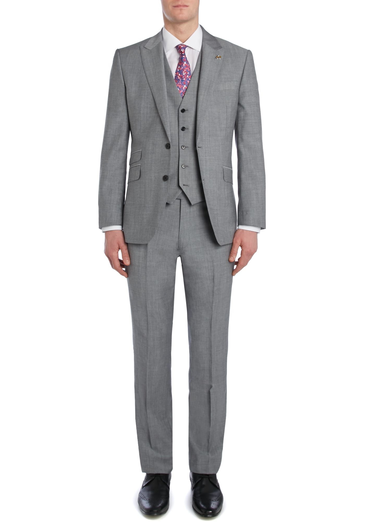 New & lingwood Hull Herringbone Flannel Trousers in Gray for Men | Lyst