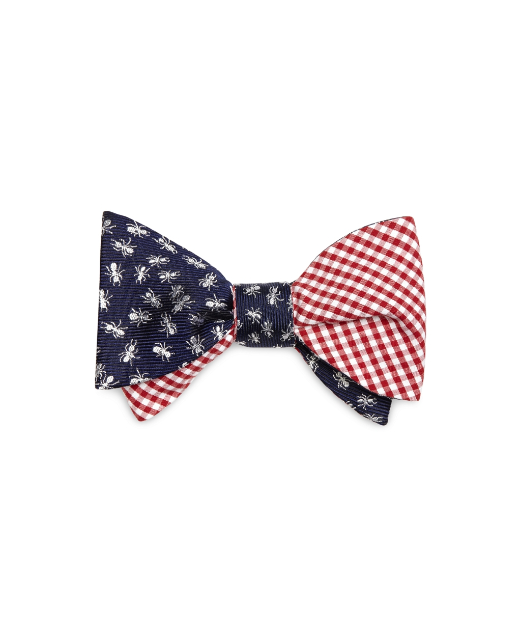 Lyst Brooks Brothers Gingham And Ants Reversible Bow Tie