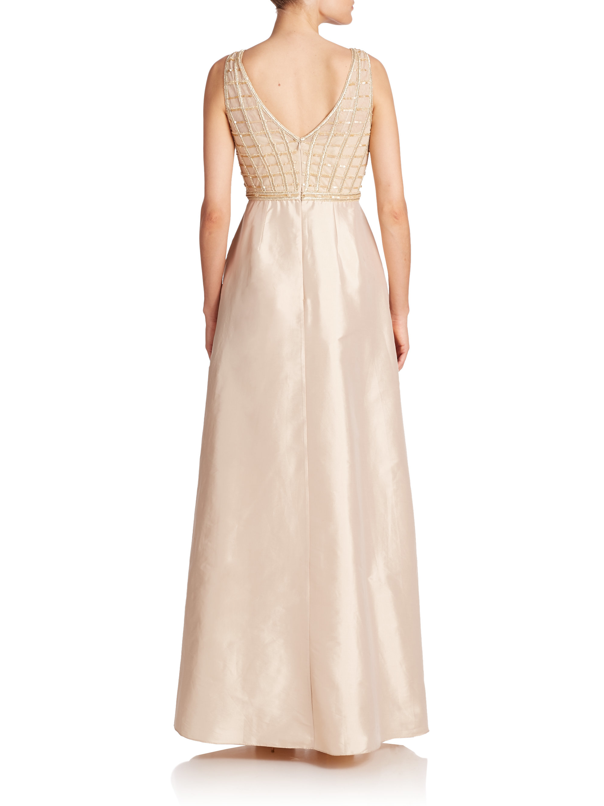aidan mattox copper gown
