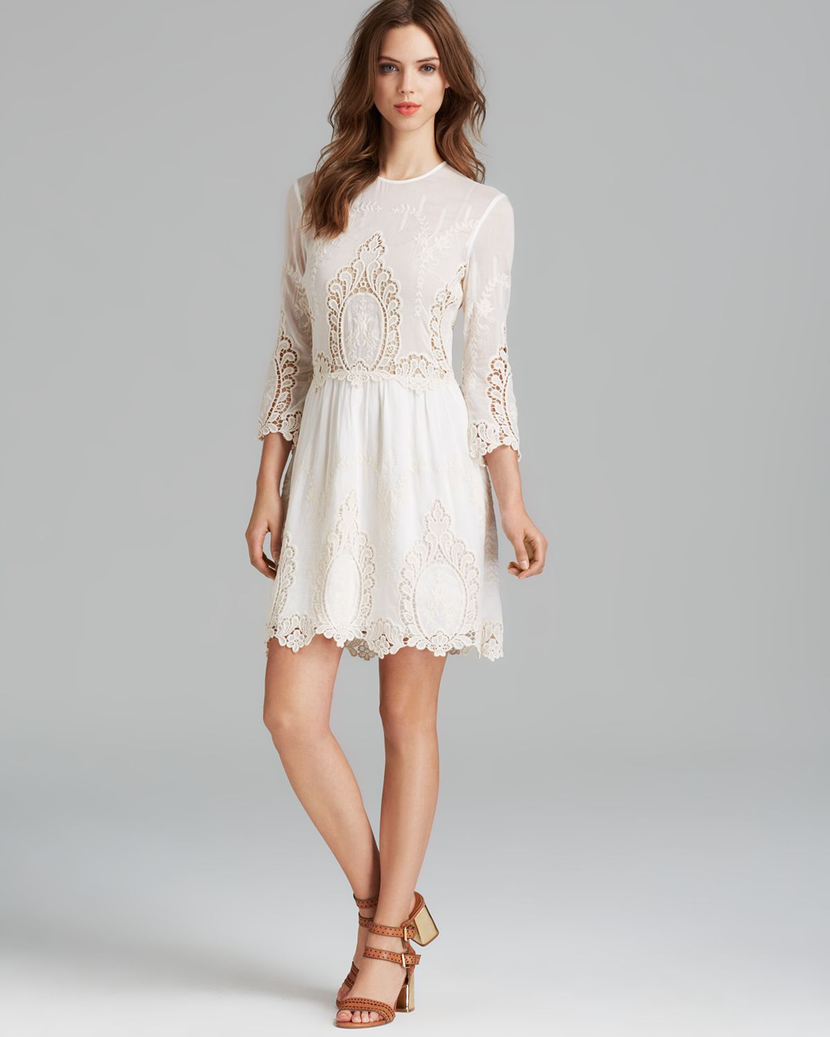 Dolce vita Dress Valentina Lace in White Lyst