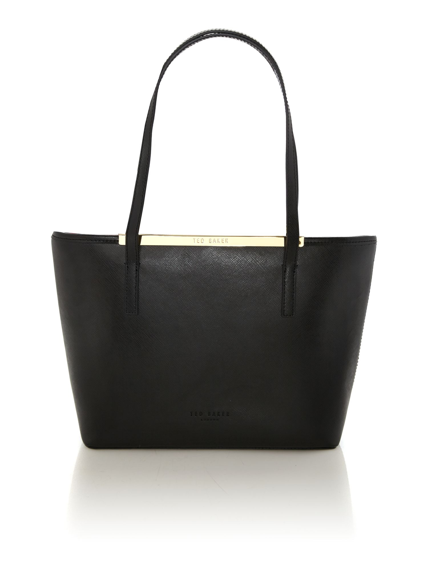 Ted baker Black Printed Small Tote Bag With Pouchette in Black | Lyst