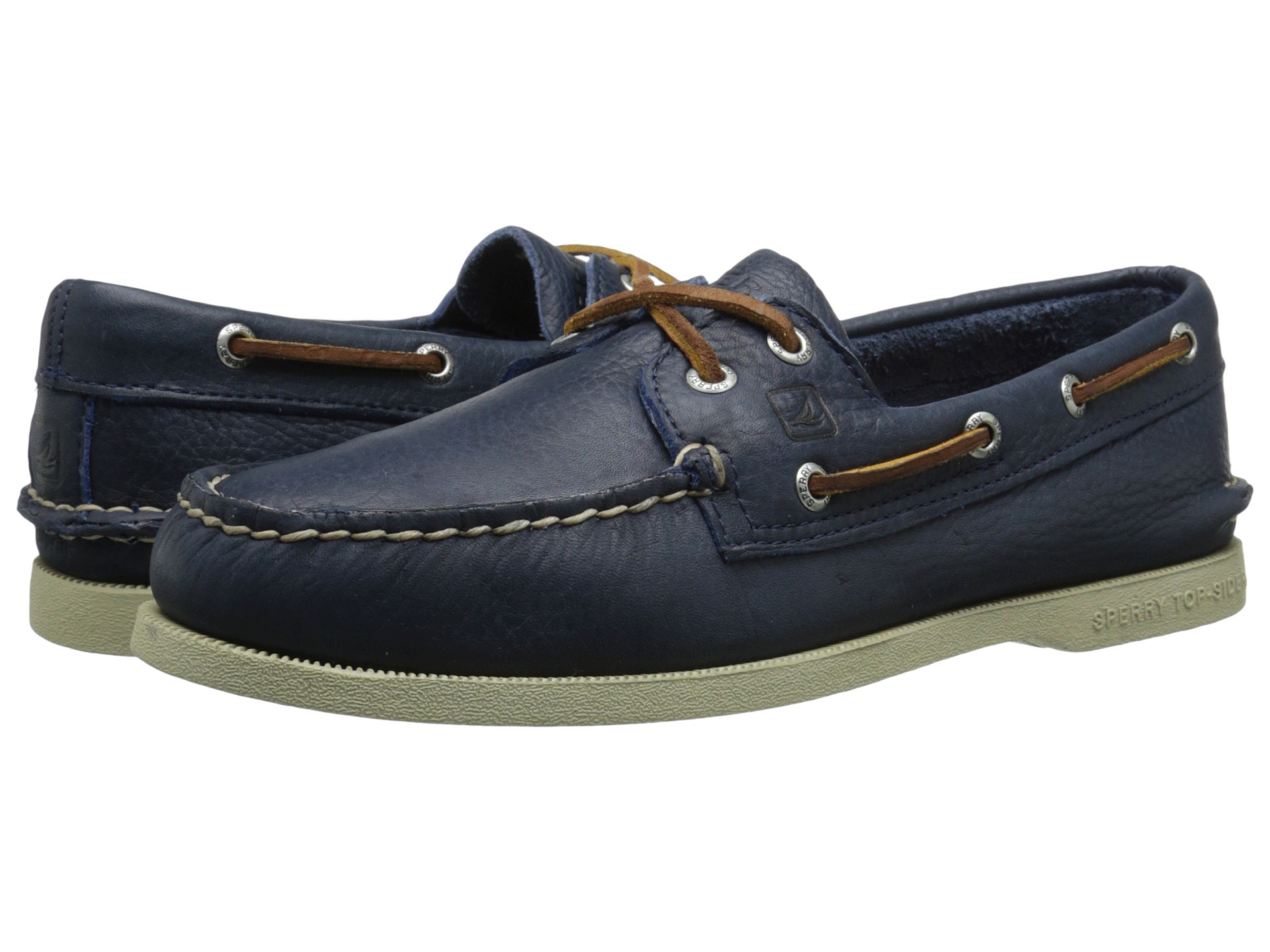 Sperry Top-Sider A/o 2-eye Tumbled in Blue for Men - Lyst