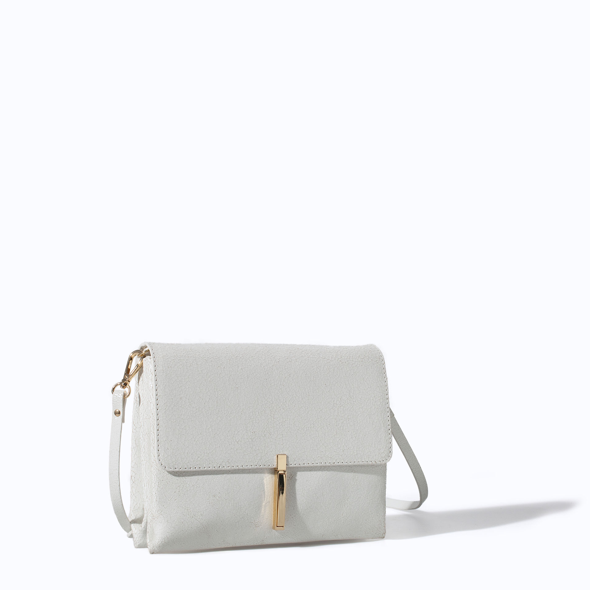 zara white handbag