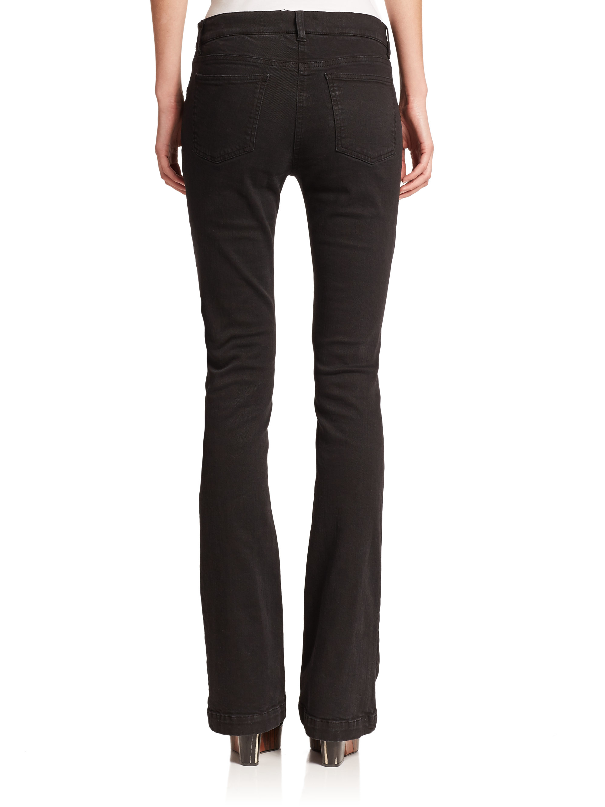 women black flared jeans