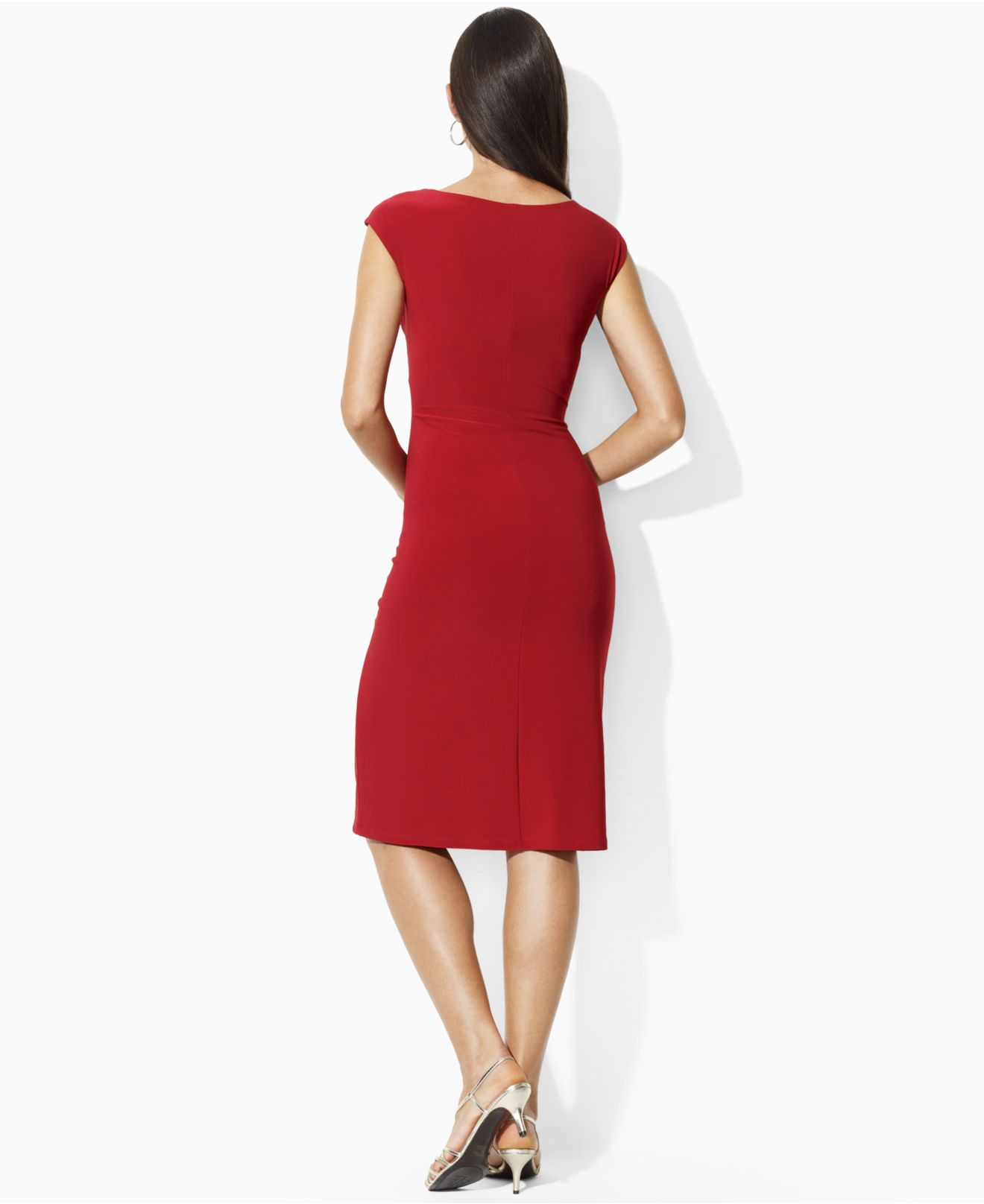 red ralph lauren gown