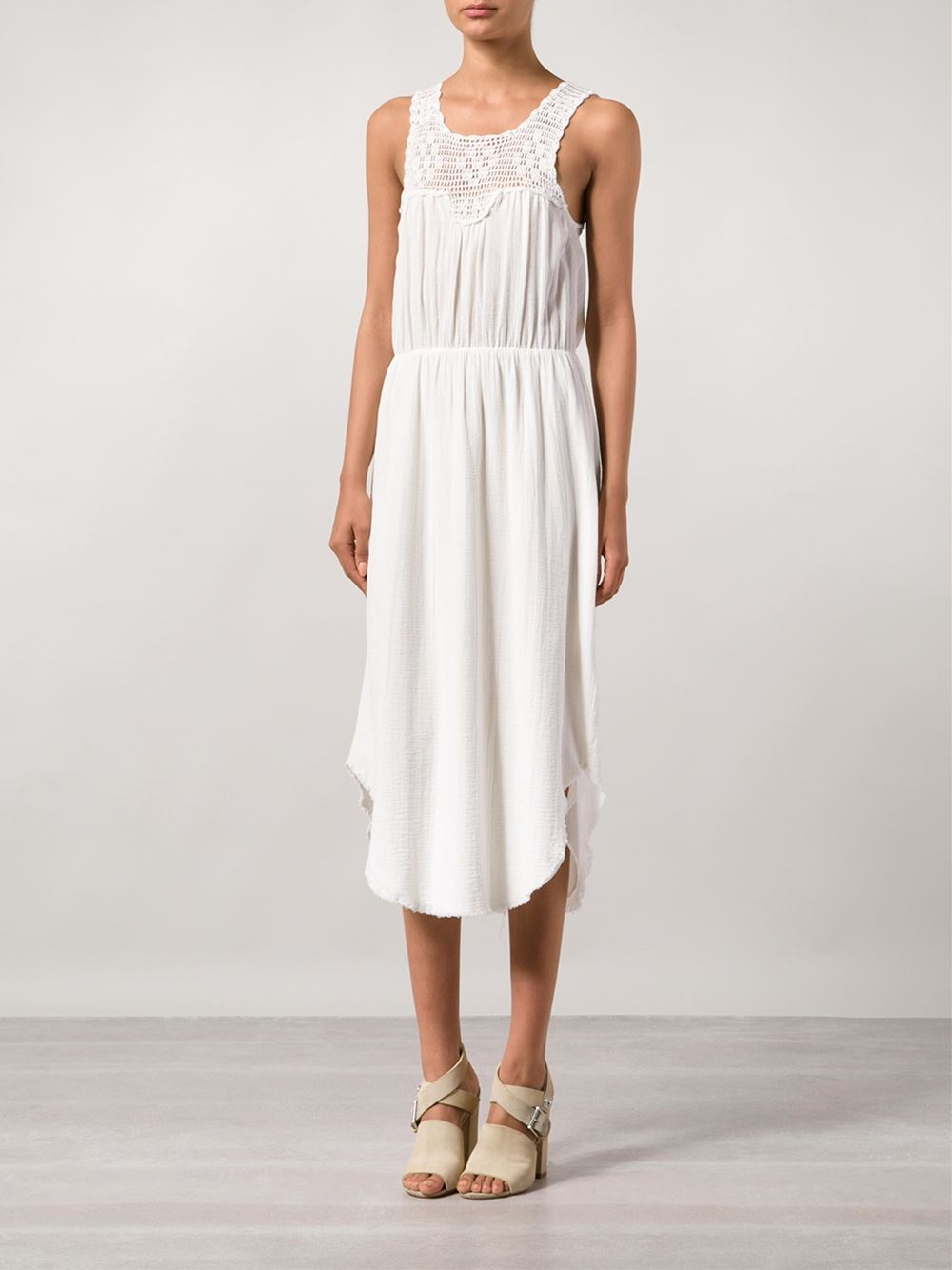 Lyst Ulla Johnson Majorca Dress In White Gallery