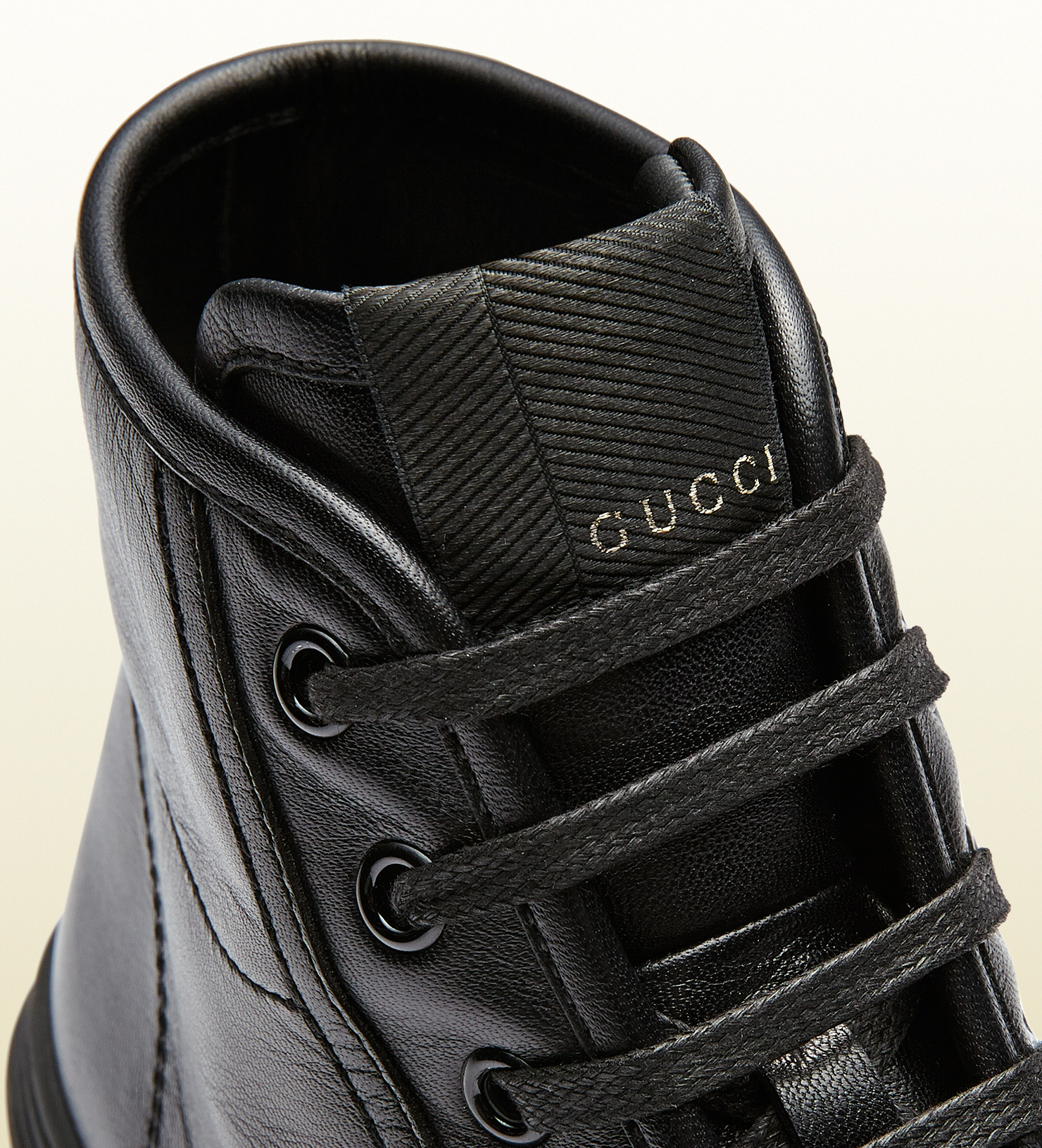 gucci leather high top